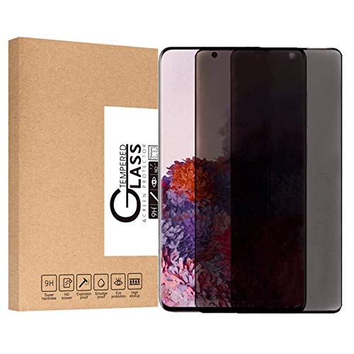 Glass Screen Protector Compatible with Samsung Galaxy S20,Tempered Privacy Film 3D Curved 9H Hardness Case-Friendly Bubble-Free Glass Screen Film (6.2) 2 Pack