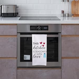MAKIPTTE This Kitchen is Seasoned with Love Funny Kitchen Towels, Absorbent Waffle Dish Towels, Kitchen Towel Décor, Housewarming Gifts for Women, Cool Kitchen Towel Gifts for Friends This Kitchen is Seasoned with Love Funny Kitchen Towels Absorbent Waffle Dish Towels Kitchen Towel Decor Housewarming Gifts for Women Cool Kitchen Towel Gifts for Friends