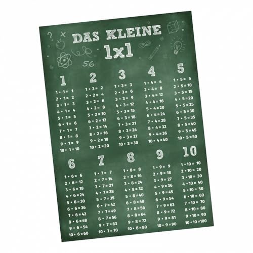 Kinder Lernposter - das kleine 1x1 Tafel - A1/ A2/ A3/ A4 Wanddeko Kinderzimmer Größe DIN A2-594 x 420 mm Kinder Lernposter - das kleine 1x1 Tafel - A1/ A2/ A3/ A4 Wanddeko Kinderzimmer Größe DIN A2-594 x 420 mm