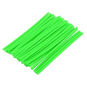 Velg Spoke Wrap Kit Skin Cover, 36 stuks Wheel Spoke Protector Motocross Velgen Skins Covers Off Road Motorcycle Guard Wraps Kit(Groen)