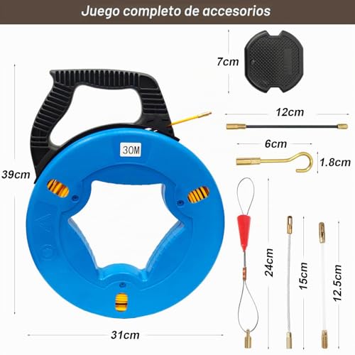 Guía de cables de 4mm para introducir cableado eléctrico en casa 3