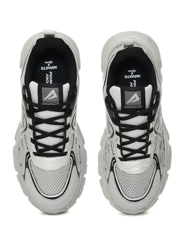 Image of Impakto Women Chunky Sneakers | Lightweight & Breathable Upper for Airflow | Shock Absorbing Padded Insole | Skid Resistant Outsole for Firm Grip for Travel, Party & College Casual Shoes