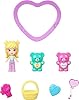 Polly Pocket x Sweethearts, Micro Doll & 2 Playsets with 7 Themed Accessories & Keychain Clip, Travel Toy, Partnership Compact #4