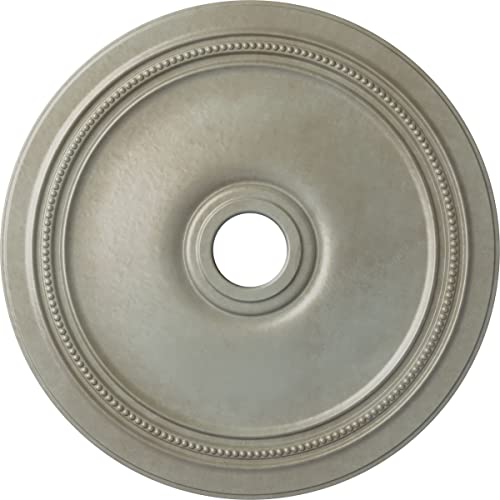 Image of Ekena Millwork CM24DIFLS Diane Ceiling Medallion, 24 inchOD x 3 5 /8 inchID x 1 1 /4 inchP (Fits Canopies up to 6 1 /4 inch), Hand-Painted Flash Gold