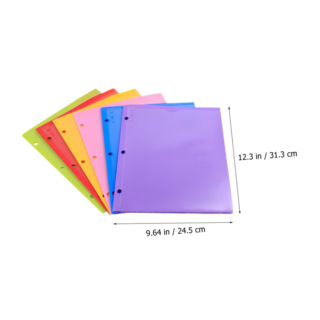 Carpeta de Archivos Pp 6 Unidades Ranuras Dobles para Organizar Documentos en Oficina Color Aleatorio