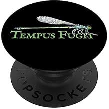 Green Dragonfly - Tempus Fugit Time Flies PopSockets Swappable PopGrip