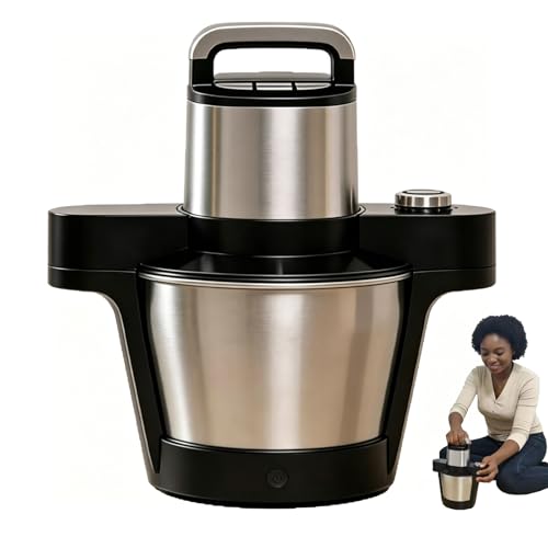 Máquina Para Hacer Fufu, Máquina Para Machacar ñame De 1000 W, 6 Litros De Gran Capacidad, Eléctrica, Automática, Sirve De 3 A 4 Personas Para Comida Africana, Banku, Ugali Amala, Sémola