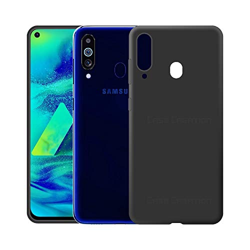Image of Case Creation Luxurious OG Series for Samsung Galaxy M40 Case Cover,Anti-Dirty Slim Case Frosted Matte Cute Candy TPU Raised Bezel (Splash of Color) Back Cover for Samsung M40 -Black
