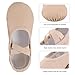 Ulicox Ballet Shoes for Girls/Boys/Toddler/Little Kid/Big Kid,Soft Leather Ballet Slippers with Split Sole,Nude,1 Big Kid