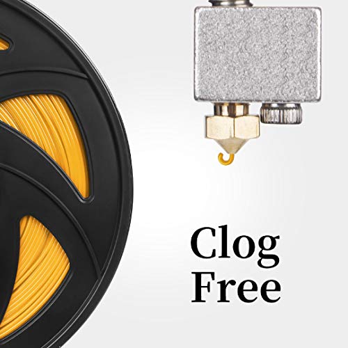 Image of Ender 1.75mm PETG 3D Printer Filament-1KG Spool(2.2lbs), Diameter Accuracy + /- 0.03mm,Smooth Printing Filament, P-PETG-1kg-Yellow