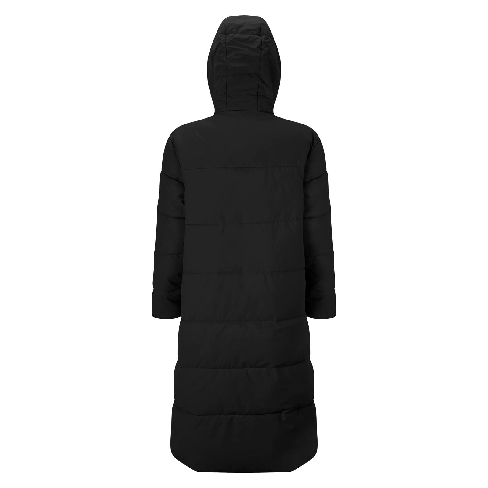 Generico Cappotto Donna Imbottito Inverno Spessore Taglie Forti Sopra Ginocchio Slim Lungo Piumino Capospalla Giacca