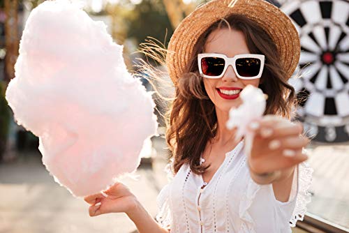 Zuckerwatte Zucker 6 x 175 Gramm im Glas für Zuckerwattemaschine Inkl.50 Zuckerwattestäbe | Bunter Premium Aroma-Zucker – Bild 6