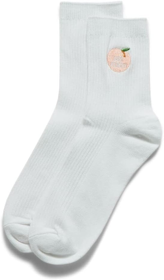 LA Hearts Calcetines Just Peachy Crew para mujer