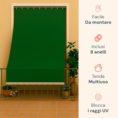 Rideau de soleil extérieur vert contre le vis-à-vis du balcon 300x140 - 3
