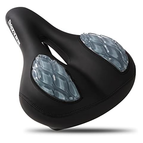 MZYRH Bicycle Seat,Wide Bike Seat for Men Women,Breathable Waterproof Bike Saddle,Universal Fit for for Stationary/Exercise/Indoor/Mountain/Road Bikes Cover
