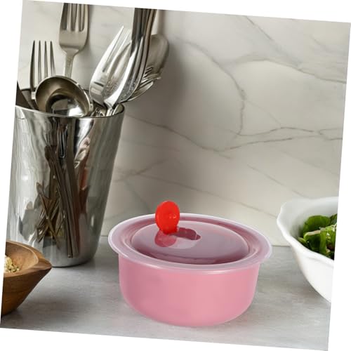 LEDMOMO 3個 保?盒 点 密閉蓋付きプラスチック製丸型容器 キッチン収納用食品保存 冷蔵冷凍対応 電子レンジ加熱可 食材保存と調理準備に