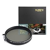 KANI 82mm 可変NDフィルター ND2-400+CPL 減光効果最大8 2/3絞り分 多用途フィルター 着脱式調整用ノブ付 高濃度時X状ムラ抑制 低反射 撥水 撥油 防汚 ナノコーティング 812780
