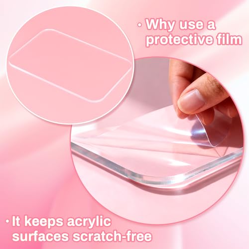 RAQEHO Acrylic Nail Art Palette - Transparent Nail Gel Polish Paint Mixing Pallet Design Plate For Nail Art Foundation Makeup Mixing Tray Display Stand Manicure Tools Supplies Accessories(3.15\"×4.72\" - Thumbnail 5