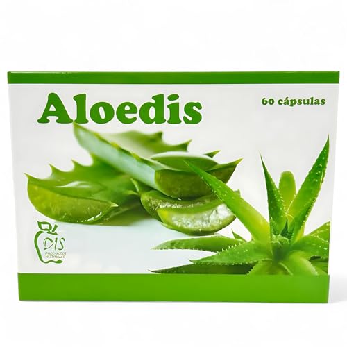 Dis Aloedis 60 Cápsulas - Con Aloe Vera y Carbón Vegetal Activo - Complemento Alimenticio Natural para Digestión y Tránsito