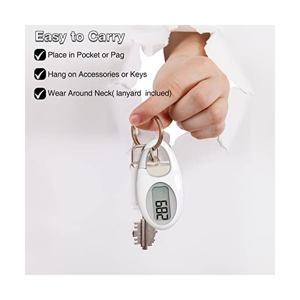 Simple 3D Step Counter, Walking Pedometer, Steps Tracker with Neck Lanyard/Carabiner for Men Women Teens Adults Seniors - Image 5