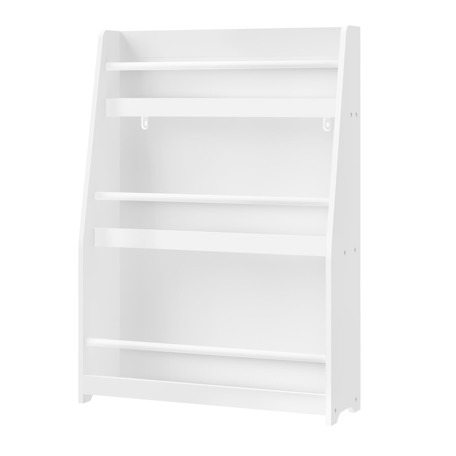 WOLTU Bibliothèque Enfant, Meuble Rangement Enfant, à 3 Niveaux | Blanc, en MDF et Bois