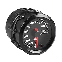 ETOPARS 52mm Automotor Kfz 2\ Zeiger Öldruckmesser Ölpresse Messgerät Kit 7 Farbe Lichtanzeige Zeigeranzeige