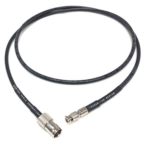 1 Foot Belden 4855R 12G Rated Standard BNC Female to High Density Micro BNC Male 3G 6G 12G HD-SDI Mini RG59 Video Adapter Cable by Custom Cable Connection