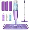 Balai Vaporisateur Mexerris 410ml - Microfibre Lavable | Pour Sols Durs, Stratifié, Carrelage