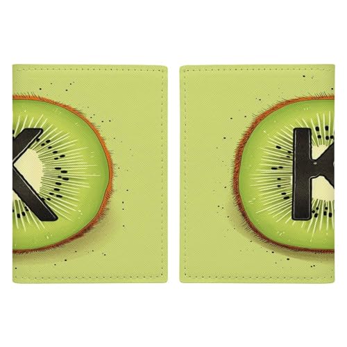 Étui de passeport Kiwi en cuir de qualité supérieure fin et élégant