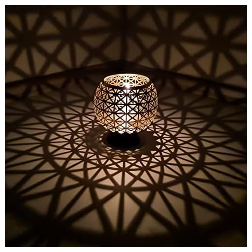 OShadow Candle Holder (Casts Unique Shadow Patterns) - Boho Candle Holders for Table Centerpiece & candelabra - Moroccan lantern Candle Holders for candlesticks - Candlestick Holders for Taper Candles