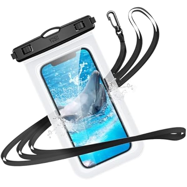 YOSH Wodoodporne etui na smartfon, IPX8 wodoodporne etui na iPhone 15 14 13 12 11 Pro Max XS XR X SE, Samsung S24 S23, S22, A14, A23, A33, Xiaomi, wodoodporne etui na telefon do 6,8 cala -