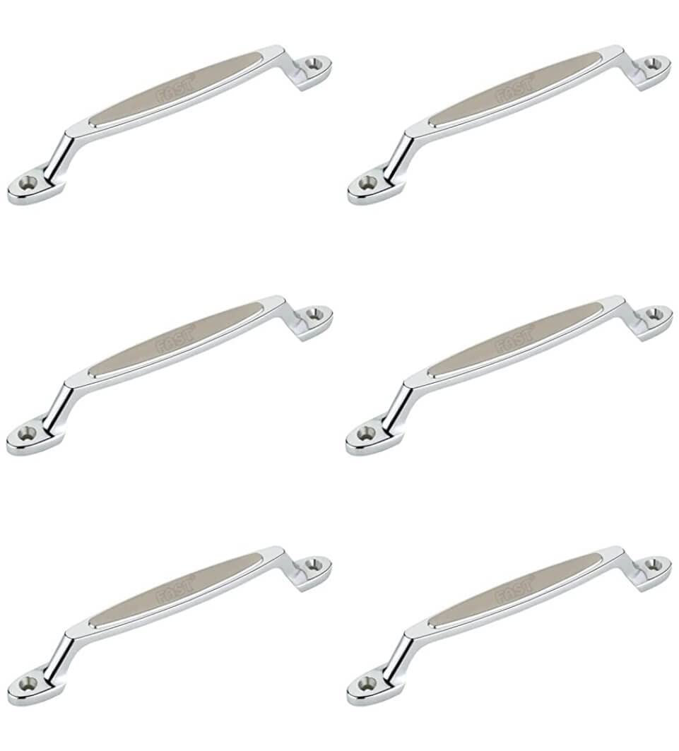 FAST CP15A Chrome Plated TT Front Screw Cabinet Pull Handle for Door and Window (4INCH 6PCS)