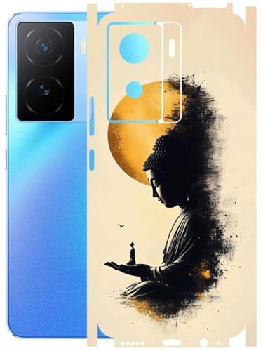 Image of AtOdds - Full Body Back Screen Guard Protector Film - Lamination Wrap Skin Sticker Compatible with IQOO Z7 (5G) | Scratchproof Matte Finish (Divine)