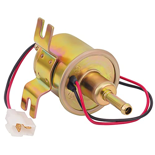 Electric Fuel Pump 12V Universal For Low Pressure Fuel Pump Transfer Inline For Carburetor Atv Lawn Mower Carburetor Gas Diesel Engine Hep-02A 2.5-4Psi #TOP6