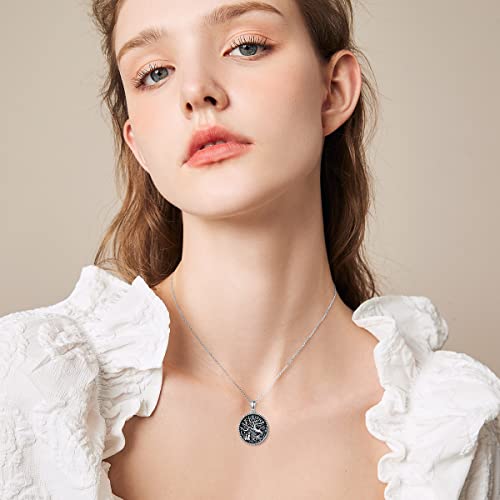 Winnicaca Pet Dog Necklace Sterling Silver Tree Of Life Mother Child Pet Jewelry Pet Dog Pendant Animal Gifts For Animal Lovers Birthday Mothers Day #TOP2