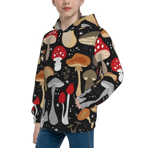 Various Mushrooms Kid Hoodies Boys Sweatshirts Girls Pullover with Pocket2