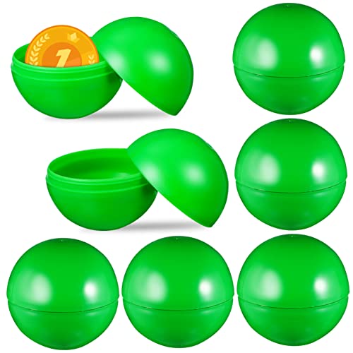 OKUMEYR Green Raffle Balls 25 Pcs Drawing Balls Game Balls Props Reusable Plastic Party Activity