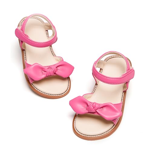 Image of PHIRAMIN Toddler Flower Girl Sandals - Girl Dress Shoes Toddler Little Kid Wedding Party