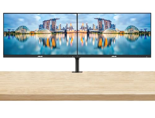Image of Asus ProArt PA279CV 27-inch 2160P 4K UHD 100% sRGB Professional Monitor, 2-Pack Bundle with USB-C 65W PD, DisplayPort, HDMI, USB Hub, Integrated Speaker and Desk Mount Dual Monitor Stand