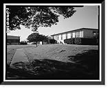 Historic Framed Print, Oakland Naval Supply Center, Administration Building-Dental Annex-Dispensary, Between E & F Streets, East of Third Street, Oakland, Alameda County, CA - 3, 17-7/8' x 21-7/8'