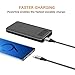 Short USB C Cable(0.5ft 2-Pack),USB Type C Charger Nylon Braided Fast Charging Cord Compatible iPhone 16/15 Pro/15 Pro Max Samsung Galaxy S10+ S9 S8 Plus,Note 9 8,LG G6 G7 V35,Pixel 2 XL