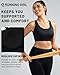 RUNNING GIRL Sports Bra for Women High Support, Molded Cup High Impact Sports Bras with Sewn in Pads Strappy Running Bra(3126 Black S)