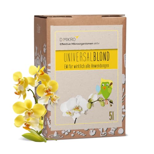 Effektive Mikroorganismen aktiv universalBlond - EMa - EM aktiv - DIMIKRO® (5 l) - gebrauchsfertig für Haushalt & Garten - 100% vegan & natürlich