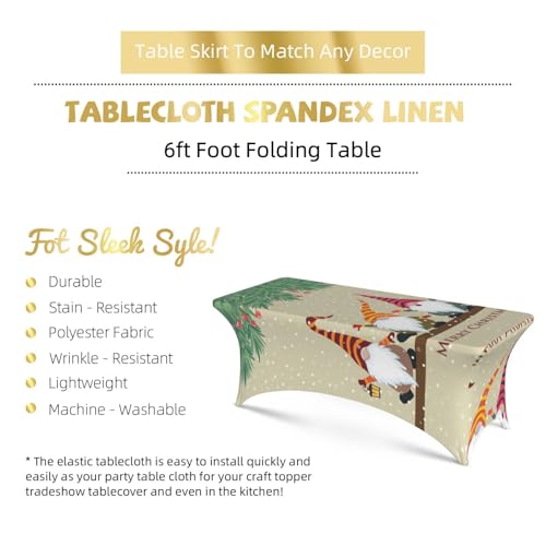 Housses de table élasthanne pour protéger et décorer vos réceptions de Noël