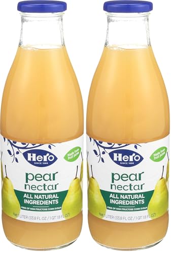 Hero, Juice Nectar Pear, 33.8 Ounce (Pack of 2)