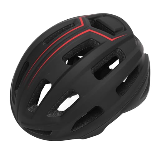 Casco da Bici per Adulti con Cinturino Regolabile Traspirante per Ciclismo Pattinaggio Skateboard per Scooter per Uomini Donne Nero