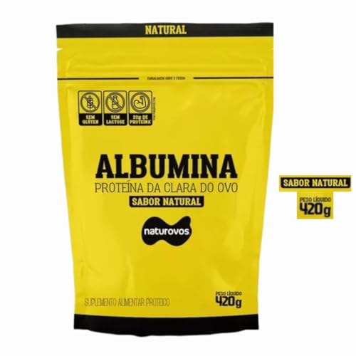 2 Unid -Albumina Naturovos - Sabor NATURAL- 420g
