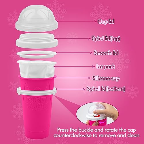 image for Honbuty Slushie Maker Cup, Magic Quick Frozen Smoothies Cup for Homema