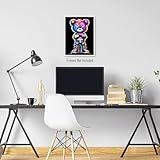 Brooke & Vine Streetwear Fashion Room Decor (UNFRAMED 12 x 16) Sneaker Poster Sneakerhead Posters Air Jordans Urban Teen Boy Room Girl Room Wall Art Prints Bedroom, Dorm, Desk - Hip Hop Neon Bear