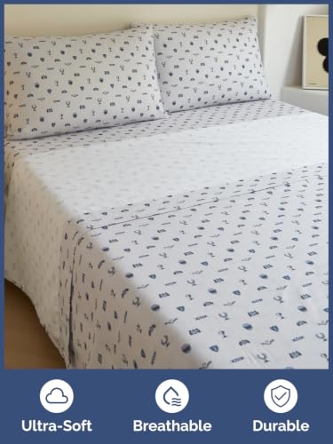 Image of Kids Queen Size Racing Bed Sheets - 4 Piece Kids Racing Sheet Set - Speedy Champion Bedding - Ultra-Soft, Cute & Cozy - Breathable & Machine Washable - Race Bed Set for Boys, Girls, Teens & Toddlers